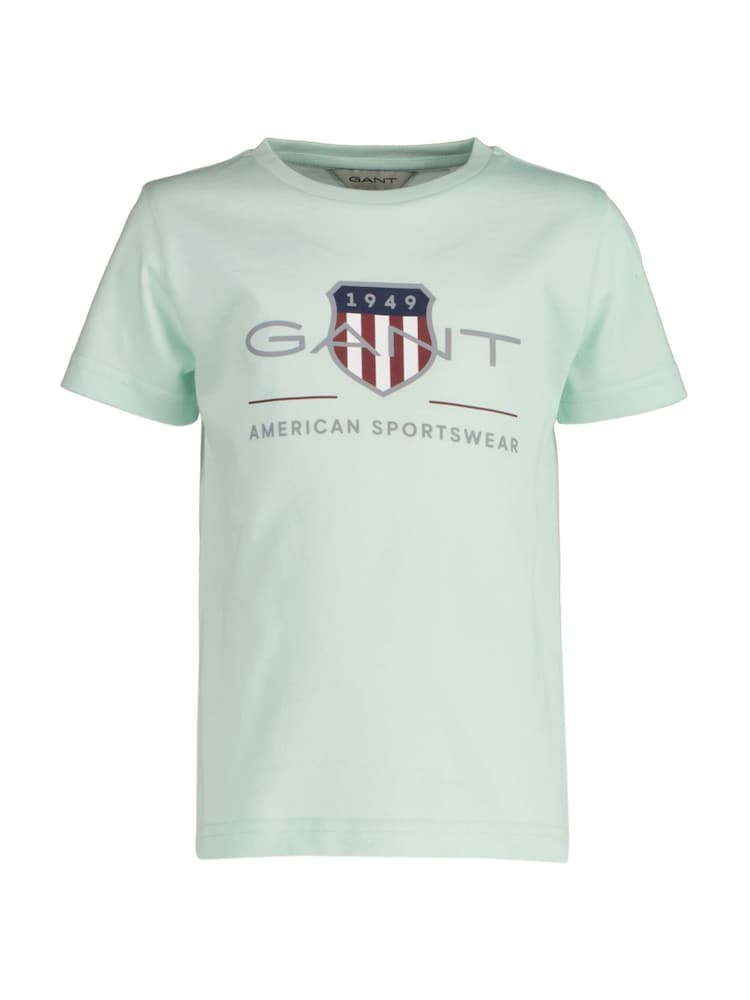 GANT Grey Shield Short Sleeve T-Shirt - Image 1 of 3