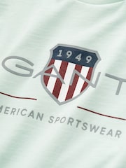 GANT Grey Shield Short Sleeve T-Shirt - Image 3 of 3