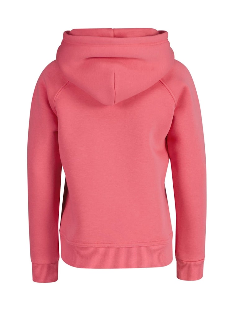 GANT Pink Kids Shield Logo Hoodie - Image 2 of 3 GANT Pink Kids Shield Logo Hoodie - Image 2 of 3