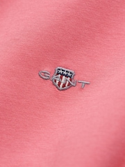 GANT Dark Pink Kids Shield Crew Neck Cotton T-Shirt - Image 3 of 3