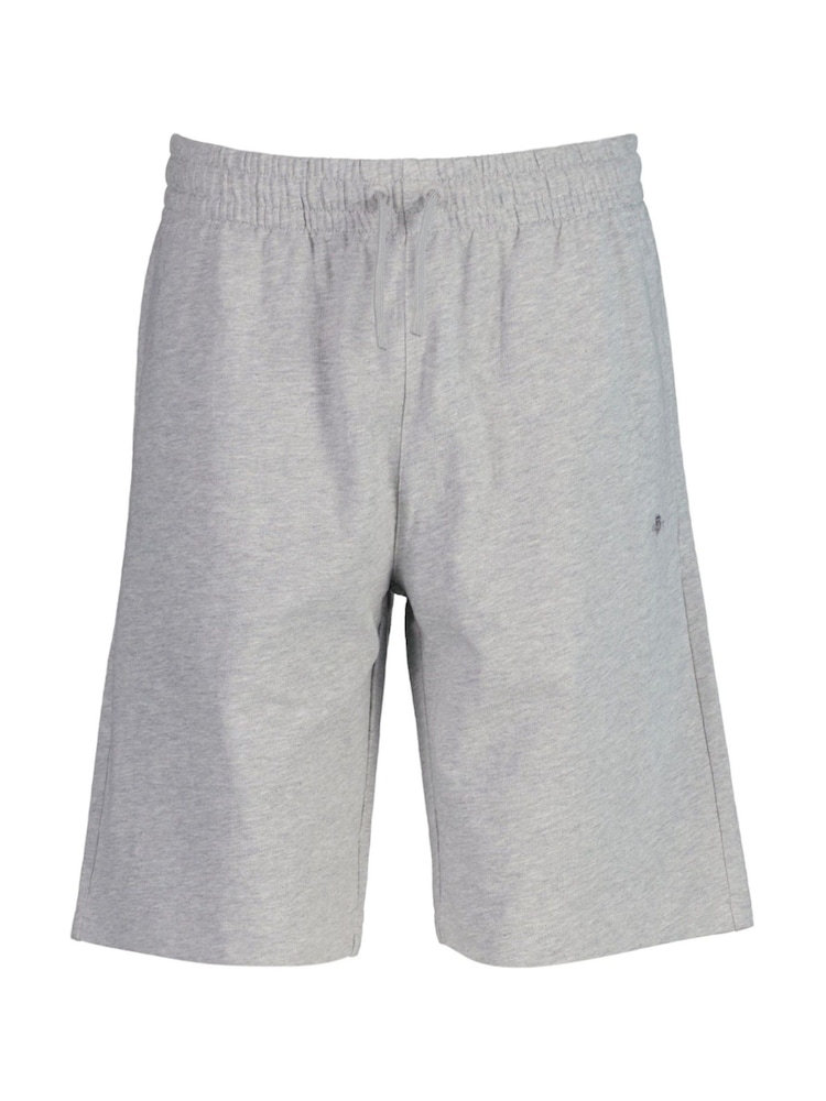 GANT Grey Shield Logo Cotton Slub Shorts - Image 1 of 4
