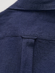 GANT Navy Boys Linen Blend Shirt - Image 4 of 4