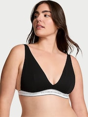 Victoria's Secret Black/White Logo Bralette - Image 1 of 3