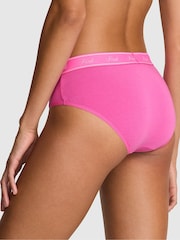 Victoria's Secret PINK Pink Gossip Hipster Cotton Logo Knickers - Image 2 of 3