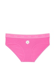 Victoria's Secret PINK Pink Gossip Hipster Cotton Logo Knickers - Image 3 of 3