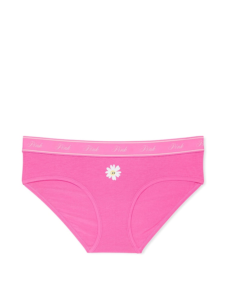 Victoria's Secret PINK Pink Gossip Hipster Cotton Logo Knickers - Image 3 of 3