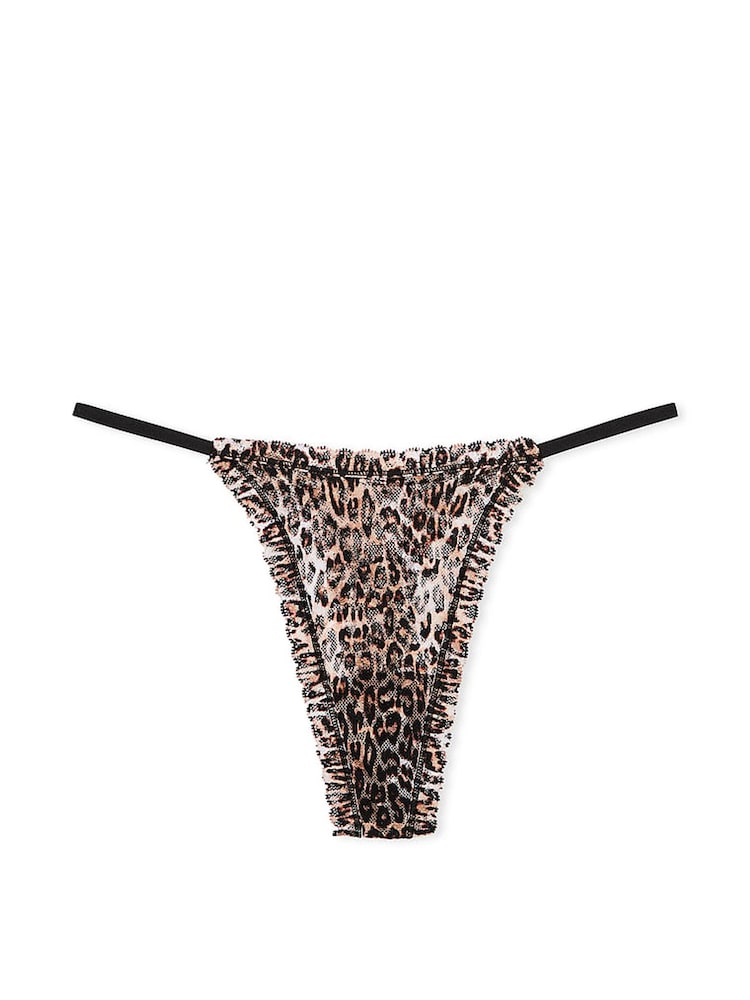 Victoria's Secret Leopard Brown Thong Knickers - Image 3 of 3