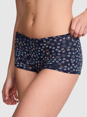 Victoria's Secret PINK Midnight Navy Blue Cotton Boyshort Knickers - Image 1 of 3