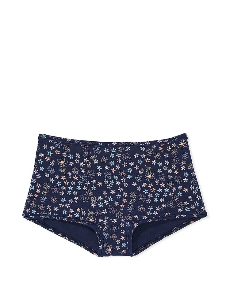 Victoria's Secret PINK Midnight Navy Blue Cotton Boyshort Knickers - Image 3 of 3