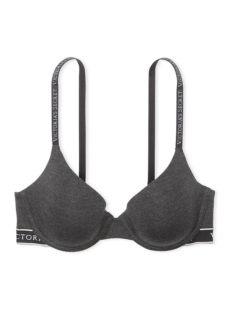 Victoria's Secret Charcoal Heather Grey Demi Lightly Lined Bra - Image 3 of 3