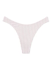 Victoria's Secret Purest Pink Stripe Thong Knickers - Image 3 of 3