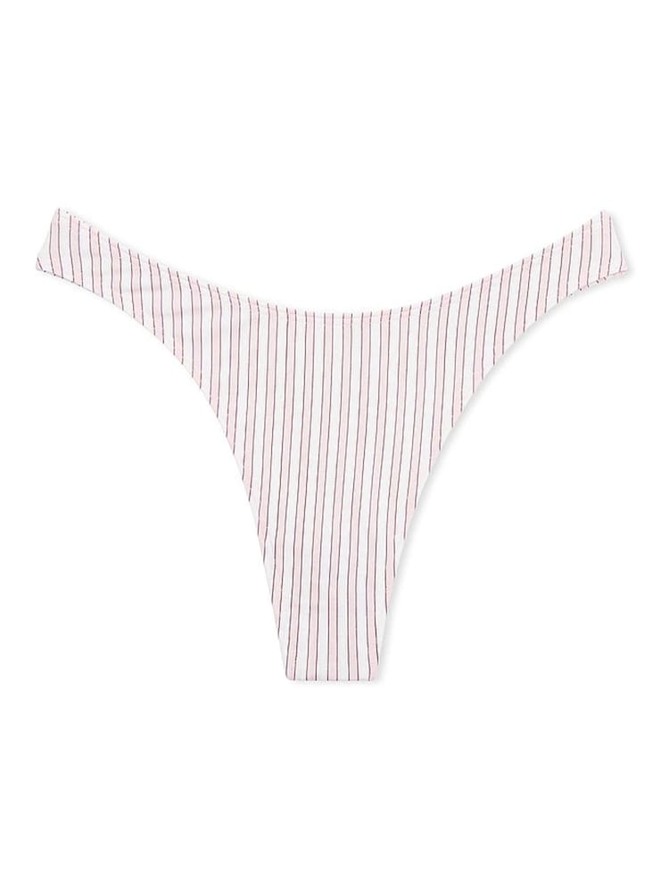 Victoria's Secret Purest Pink Stripe Thong Knickers - Image 3 of 3