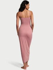 Victoria's Secret Nostalgia Rose Pink Maxi Feathersoft Essentials Slip Dress - Image 2 of 2