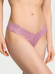 Victoria's Secret Thistle Purple Thong Knickers - Image 1 of 3