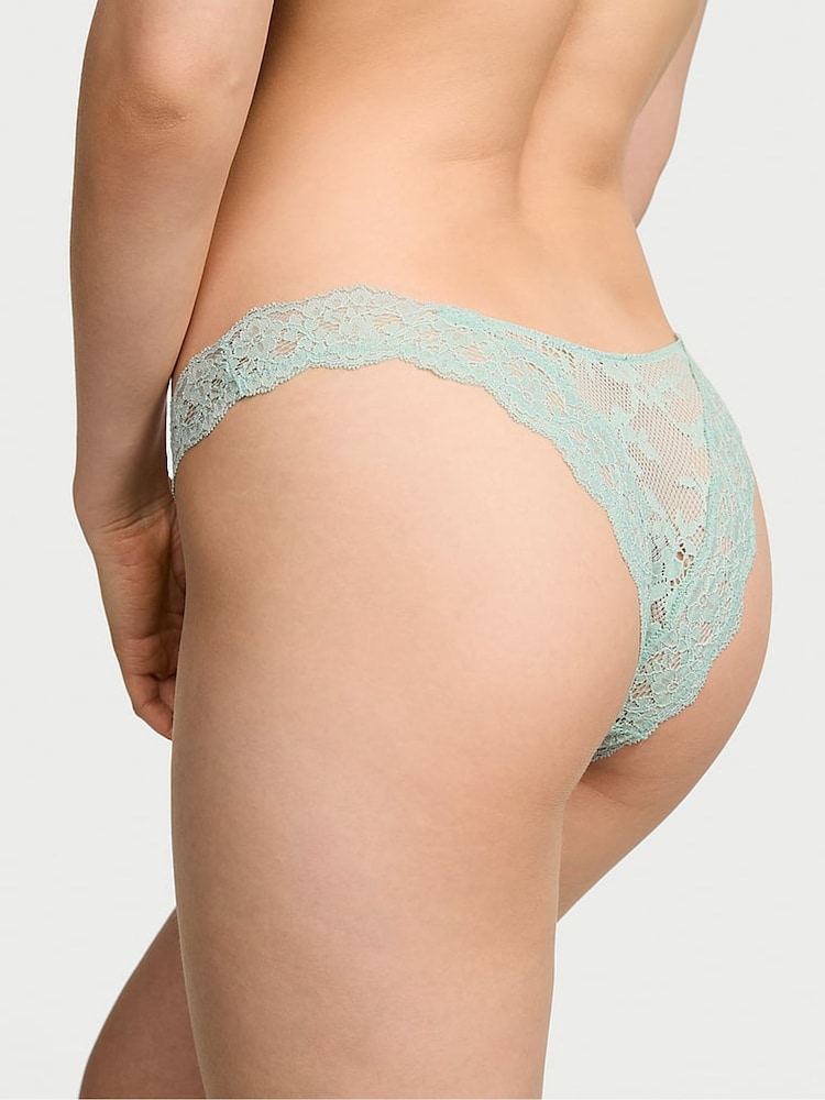 Victoria's Secret Silent Green Brazilian Lace Knickers - Image 2 of 2