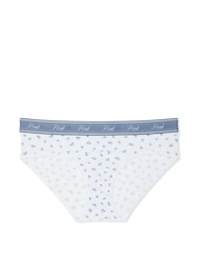 Victoria's Secret PINK White Floral Hipster Cotton Logo Knickers - Image 3 of 3