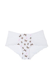 Victoria's Secret PINK White Floral Lace Cheeky Knickers - Image 3 of 3