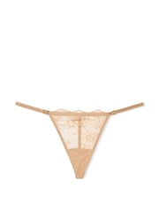 Victoria's Secret Praline Nude G String Rose Lace Knickers - Image 3 of 3