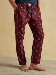 Dozer Burgundy Red Pyjama Bottoms - Image 1 of 8