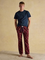 Dozer Burgundy Red Pyjama Bottoms - Image 3 of 8