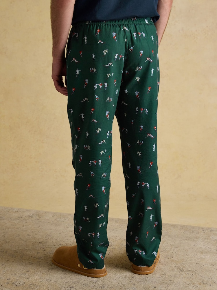 Joules Dozer Green Pyjama Bottoms - Image 2 of 8