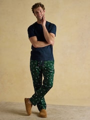 Joules Dozer Green Pyjama Bottoms - Image 3 of 8