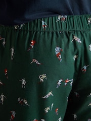 Joules Dozer Green Pyjama Bottoms - Image 7 of 8