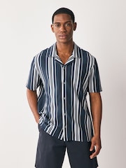 Blue/White Short Sleeve Stripe Jersey Shirts 2 Pack - Image 2 of 10