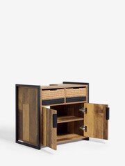 Natural Bronx Woven Basket Under Sink Storage Cabinet - Image 4 of 6