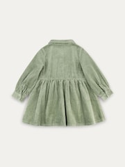 KIDLY Green 100% Organic Cotton Corduroy Shirt Dress - Image 2 of 4