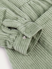 KIDLY Green 100% Organic Cotton Corduroy Shirt Dress - Image 3 of 4