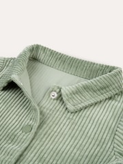 KIDLY Green 100% Organic Cotton Corduroy Shirt Dress - Image 4 of 4