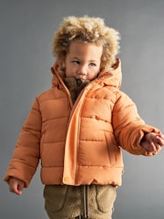 برتقالي - سترة مبطنة من كيدلي - Image 1 of 1