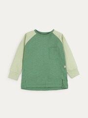 KIDLY Green Long Sleeve Baseball Top - Image 1 of 4