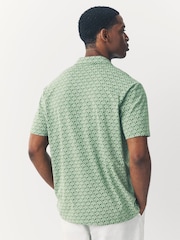 Bright Conversational Print Regular Fit Short Sleeve Jersey Polo Shirts 5 Pack - Image 8 of 17