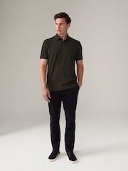 Gold Regular Fit Short Sleeve Jersey Polo Shirts 3 Pack - Image 5 of 12