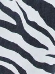 River Island Black Zebra Relaxed Straight 100% Cotton Jeans - Image 5 of 6