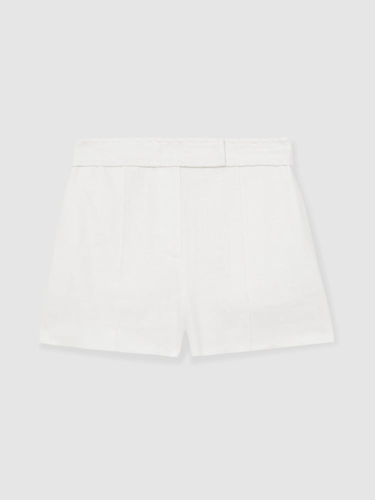 Белый - Reiss Шорты Fawn лен Whipstitch - Image 2 of 6