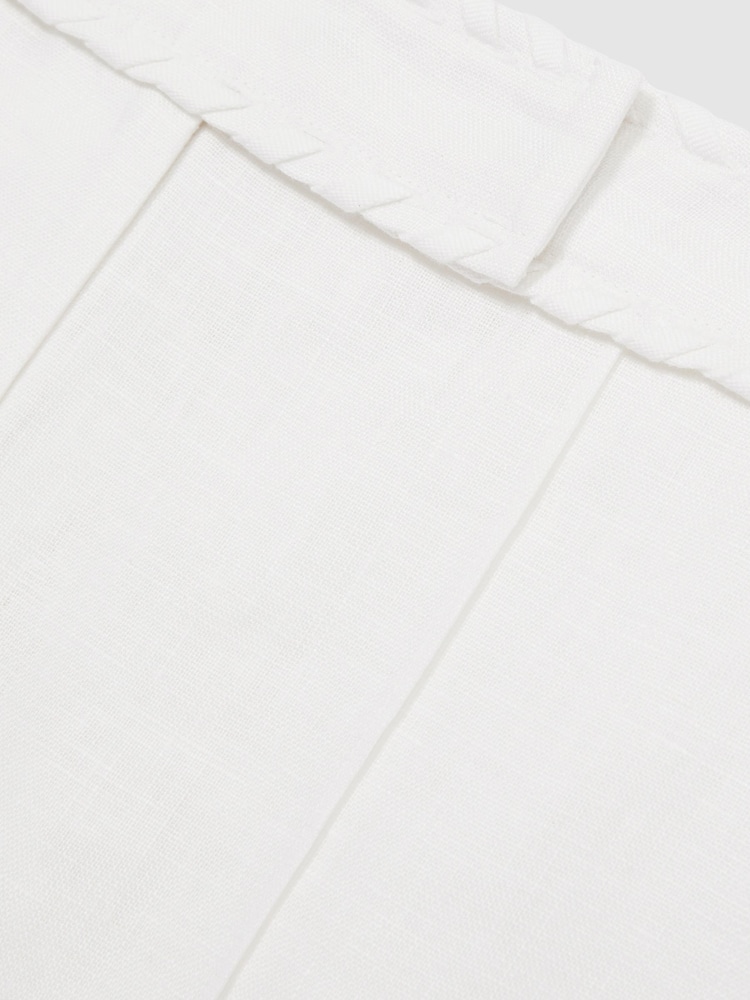 Белый - Reiss Шорты Fawn лен Whipstitch - Image 6 of 6
