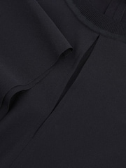 Reiss Navy Tania Draped Sleeve Top - Image 8 of 8