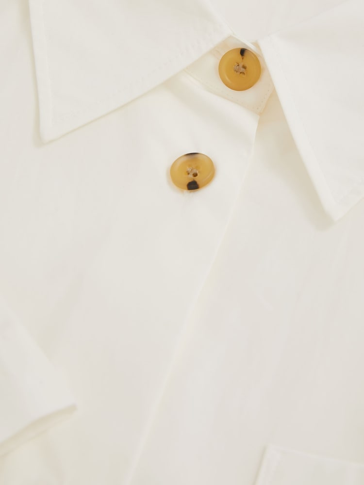 Reiss White Jordan Cotton Short-Sleeve Shirt - Image 7 of 7