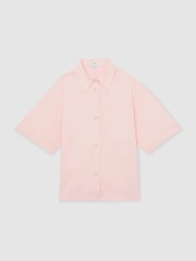 צבע אלמוג - Reiss חולצת כותנה עם שרוולים קצרים, דגם Jordan - תמונה 2 מתוך 5