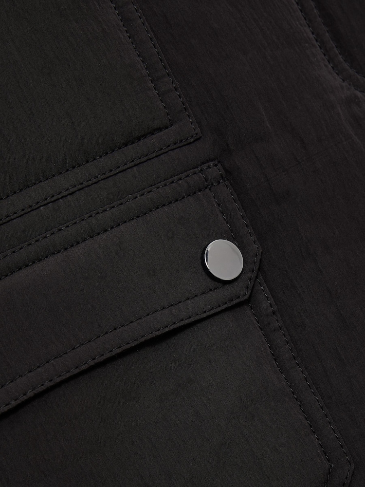 Reiss Black Peyton Quilted Mini Skirt - Image 6 of 6