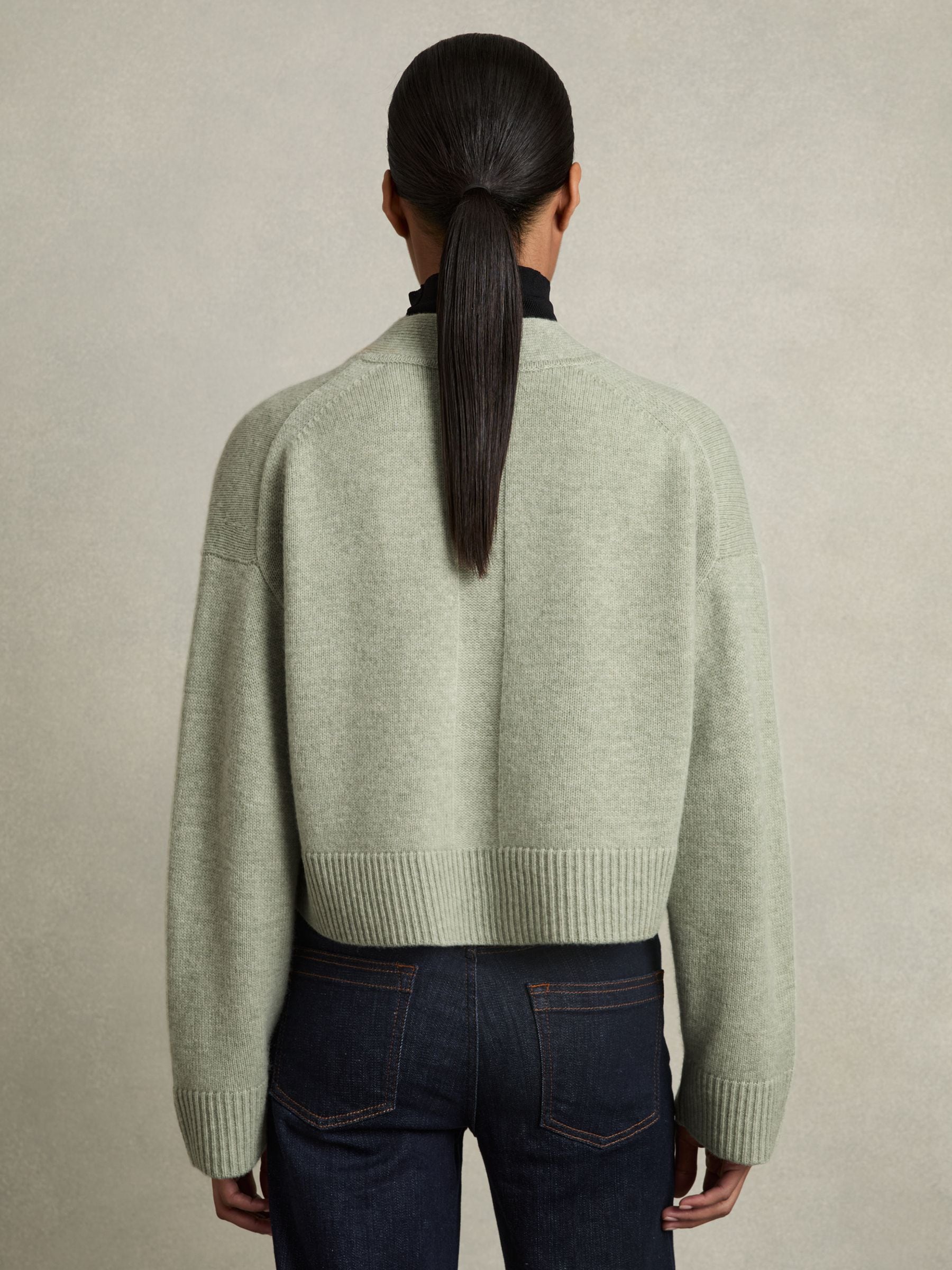 Buy Reiss Sage Rixy Wool-Cashmere Cropped Cardigan from Next USA