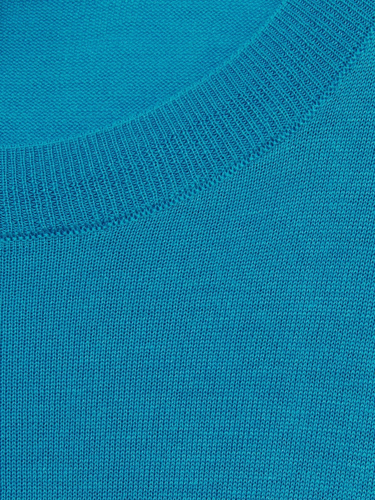 Reiss Blue Wendy Fine-Knit Crew-Neck Jumper With Cashmere - Image 6 of 6 Reiss Blue Wendy Fine-Knit Crew-Neck Jumper With Cashmere - Image 6 of 6