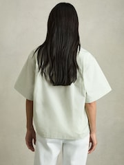Reiss Green Jordan Cotton Short-Sleeve Shirt - Image 4 of 5