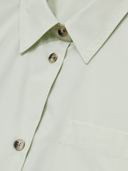 Reiss Green Jordan Cotton Short-Sleeve Shirt - Image 5 of 5