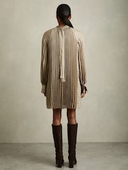 Reiss Sage Enia Pleated Belted Mini Dress - Image 5 of 7