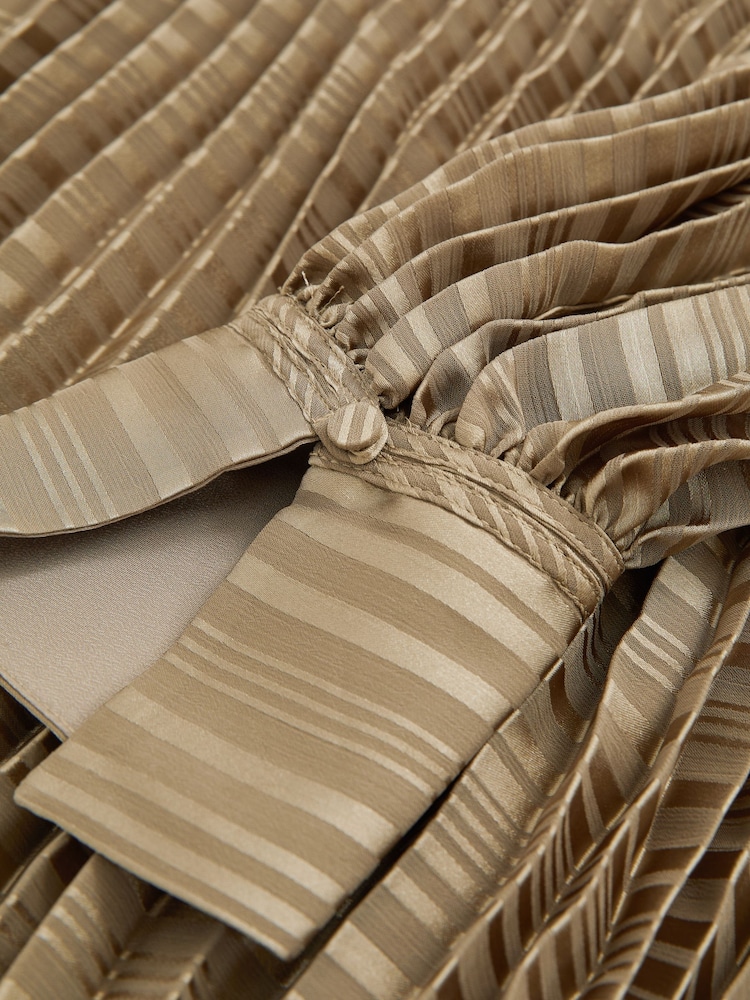 Reiss Sage Enia Pleated Belted Mini Dress - Image 7 of 7