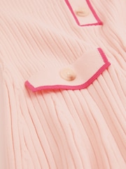 Rosa - Reiss Sofia Rib-Knit Button-Down Dress - Imagen 4 de 4